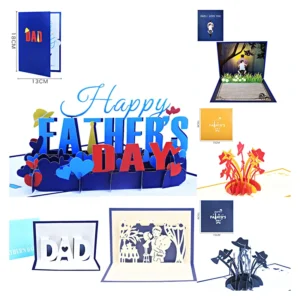 3D Pop Up Card for Father's Day, Anniversary Cards